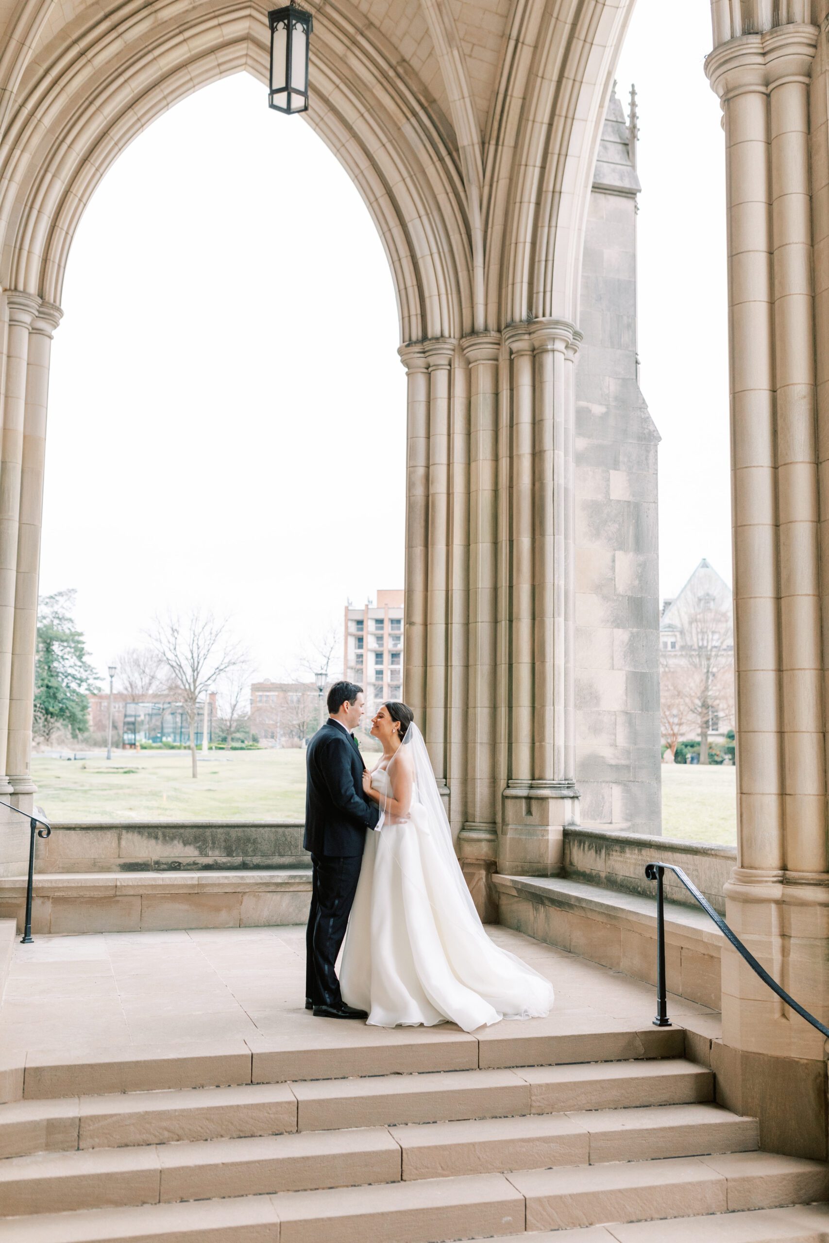 Emily and Conor at the Washington National Cathedral DC