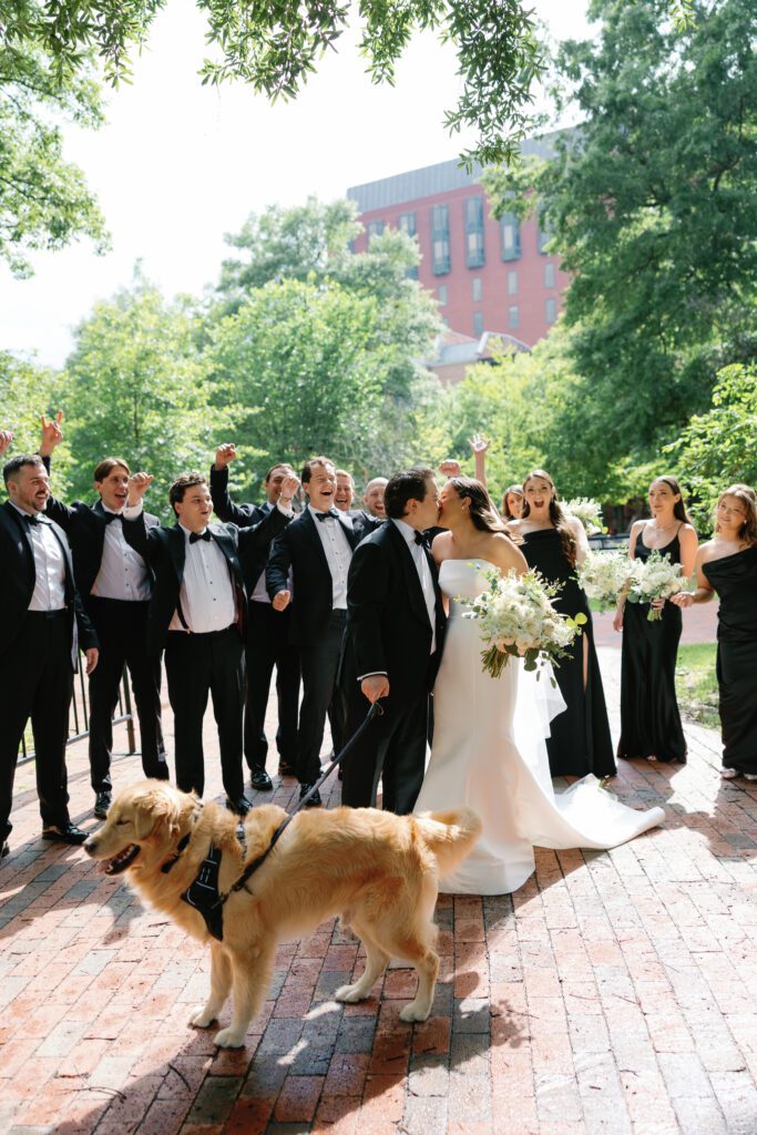 Lafayette Square Park wedding party pictures